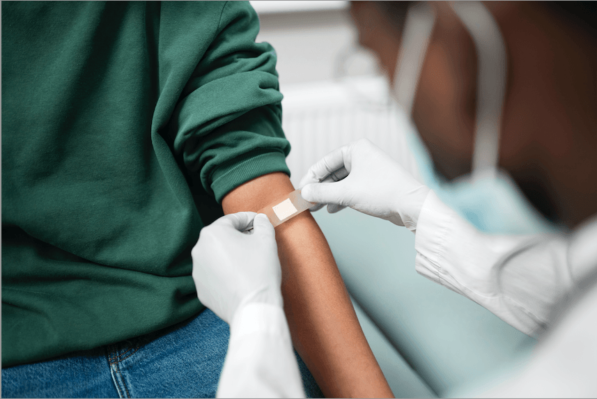 Don du sang avec l'EFS